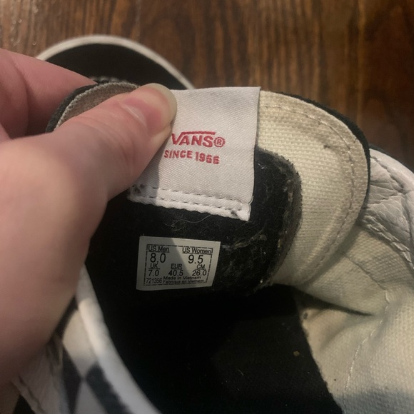 Checkered Old Skool black and white Vans - Picture 2 of 6